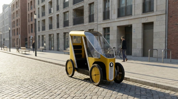 Véhicule électrique e-roe en milieu urbain