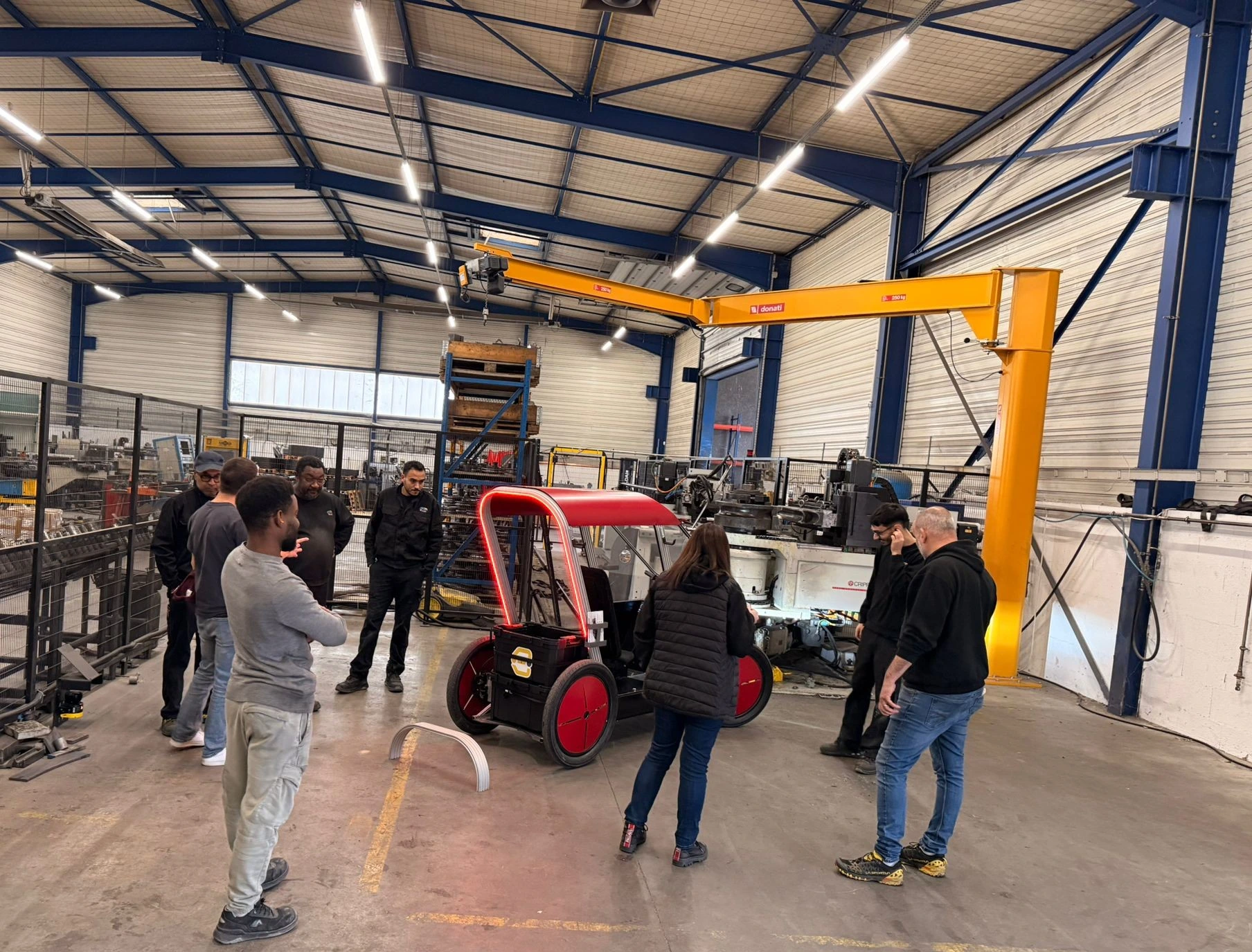 Photo d'un e-roe dans une usine