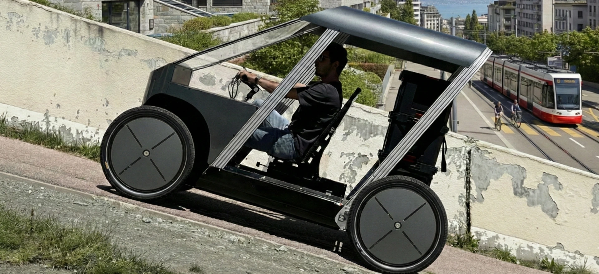 Véhicule e-roe Cargo S en situation