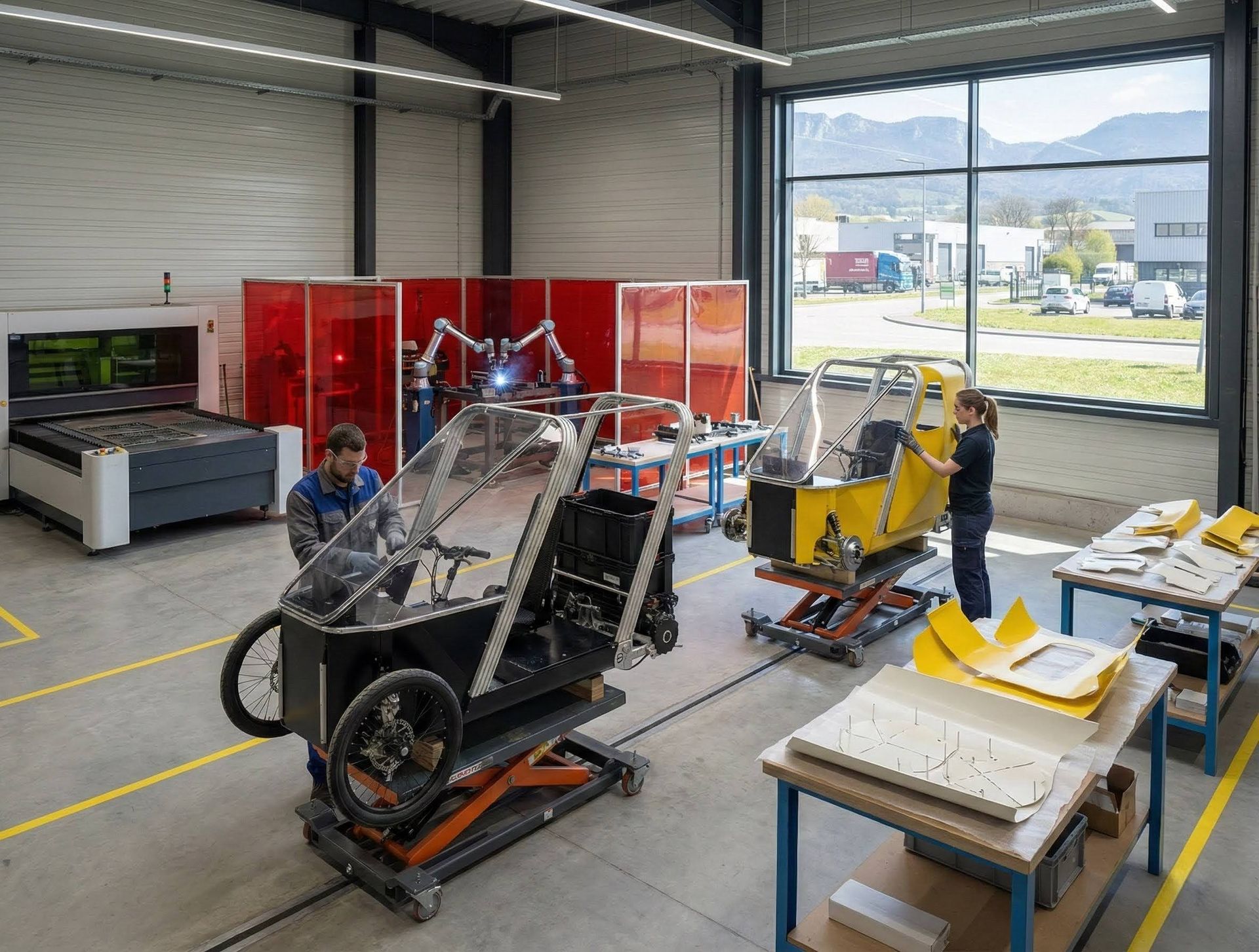 e-roe vehicle assembly line